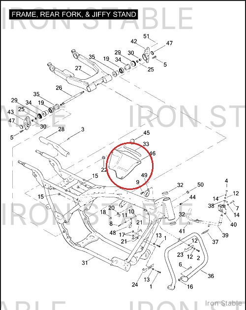 Harley-Davidson Sidecover Assembly, Rh