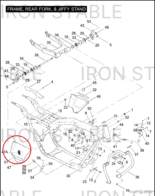 Harley-Davidson Sidecover Assembly, Rh