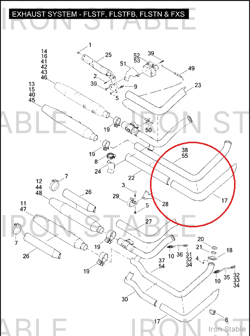 Harley-Davidson Shield Assembly, Front/High, Shotgun, Bl