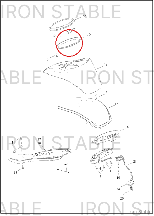 Harley-Davidson Instr, Cluster/Speedo, X