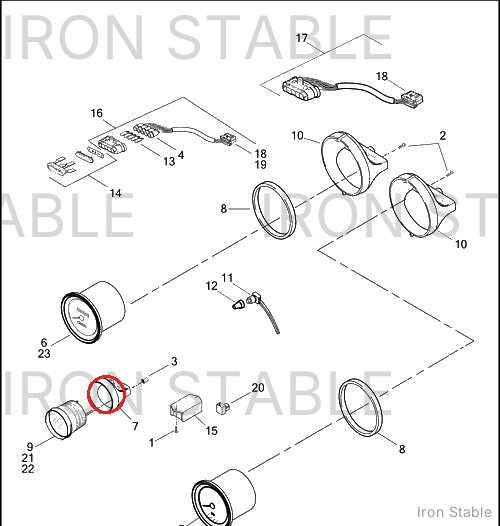 Harley-Davidson Backclamp, 2-Gauge