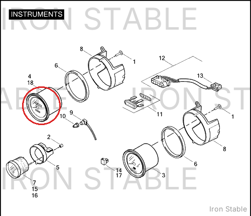 Harley-Davidson Speedo, 4/Mph, Calib/Alum Face