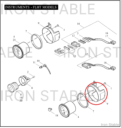 Harley-Davidson Clamp, 4-Gauge