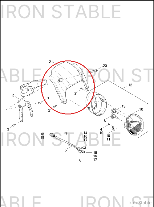 Harley-Davidson Bracket, Hdlite