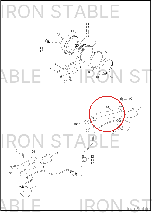Harley-Davidson Bracket, Hdlt Sprt, Pos, Ts, Lh