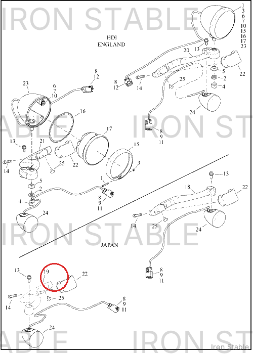 Harley-Davidson Bracket, Hdlt Sprt, Pos, Ts, Rh
