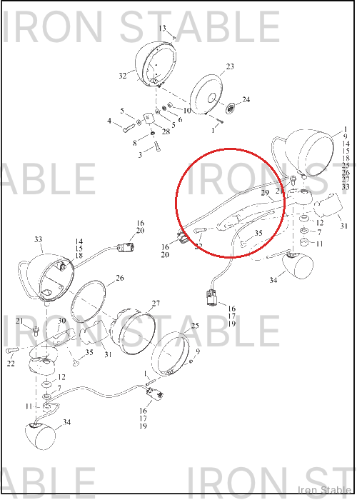 Harley-Davidson Bracket, Hdlt Sprt, Pos, Ts, Lh