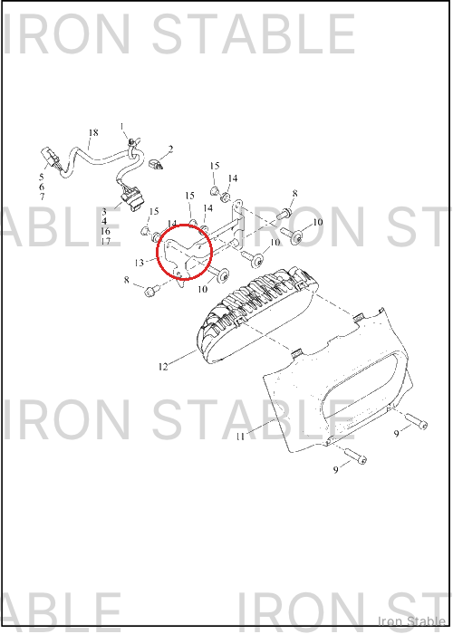 Harley-Davidson Bracket, Hdlt Sprt, Black