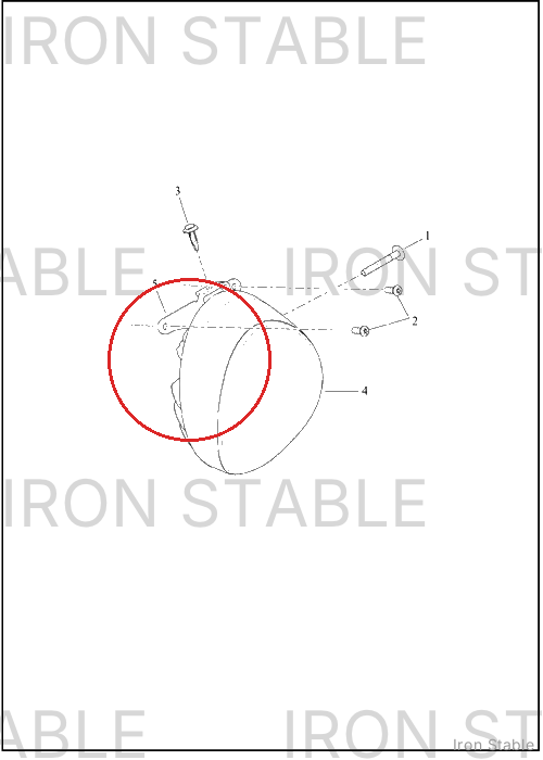 Harley-Davidson Bracket, Hdlt Sprt, Oblong Hdlt