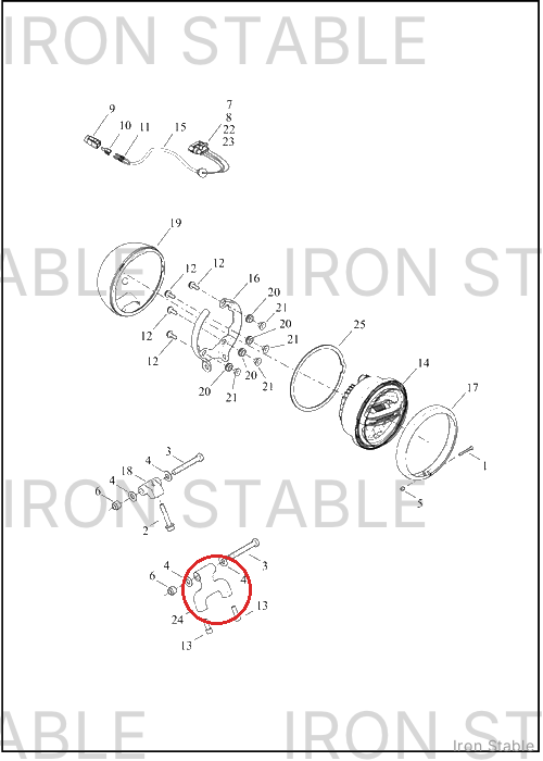 Harley-Davidson Hdlt Sub Component, Bkt Mtn Block