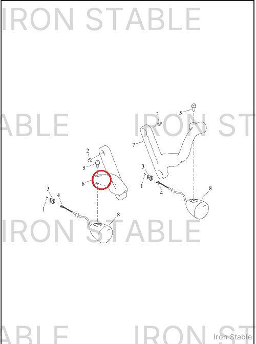 Harley-Davidson Bracket, Hdlt Sprt, Rh, Chrome