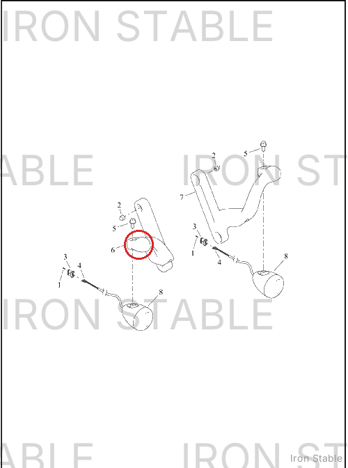 Harley-Davidson Bracket, Hdlt Sprt, Rh, Blk