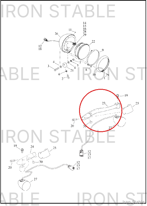 Harley-Davidson Bracket, Hdlt Sprt, Posn, Ts, Gblk, Lh