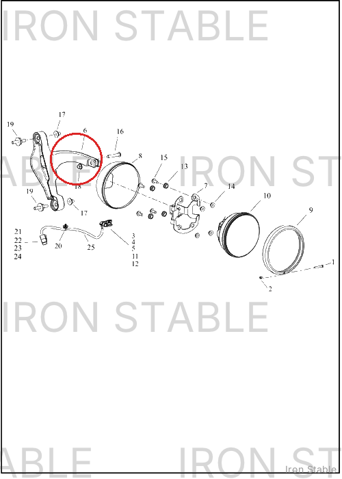 Harley-Davidson Bracket, Hdlt Sprt, Lh, Blk, Hdi