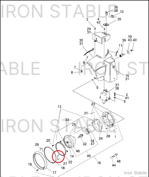 Harley-Davidson Gasket, Headlamp Door