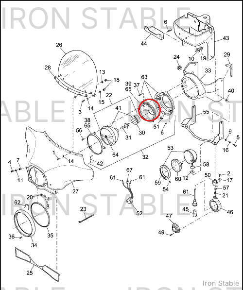 Harley-Davidson Headlight, X