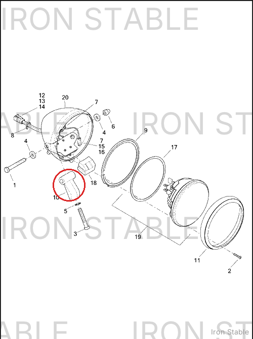 Harley-Davidson Bracket, Hdlt Sprt, X