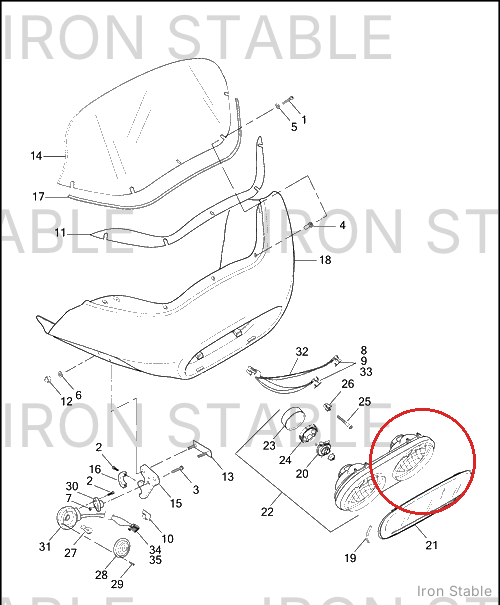 Harley-Davidson Headlamp Cover