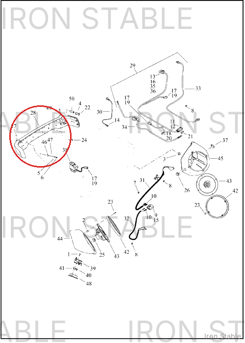 Harley-Davidson Tail Lite, T-Pak, Dom
