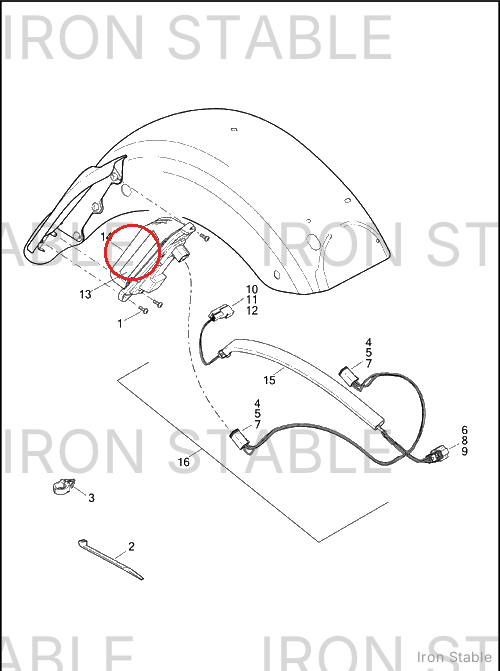 Harley-Davidson Stt Assembly, Lh, Amber Lens/Hdi