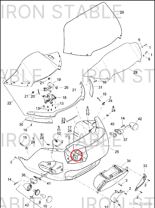 Harley-Davidson Mount, Lh, Turn Signal