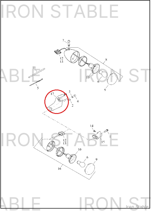Harley-Davidson Bracket, Lh-Turnsignal