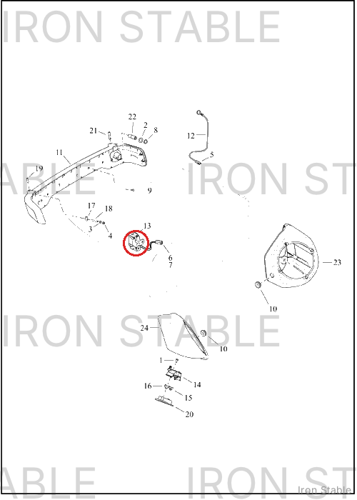 Harley-Davidson Housing, Tl, T-Pak Bezel Assembly, Do