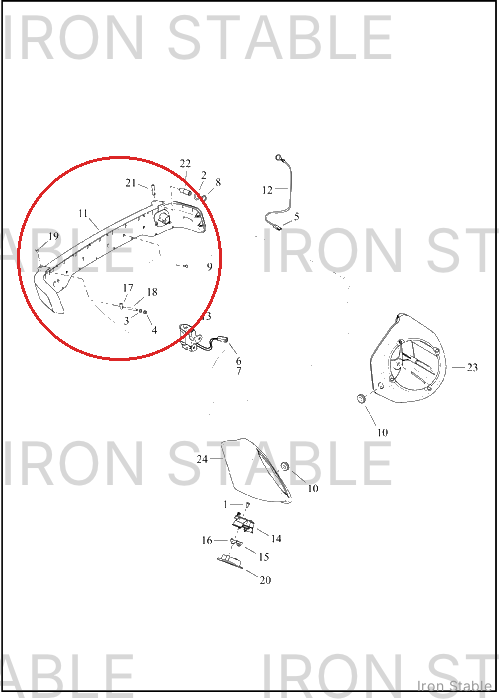 Harley-Davidson Housing, Tl, T-Pak Bezel Assembly, Do