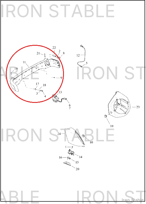 Harley-Davidson Housing, Tl, T-Pak Bezel Assembly, Hd