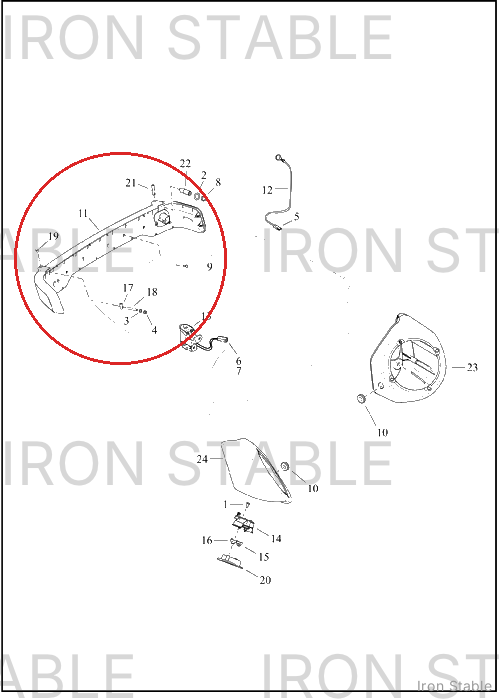 Harley-Davidson Housing, Tl, T-Pak Bezel Assembly, Hd