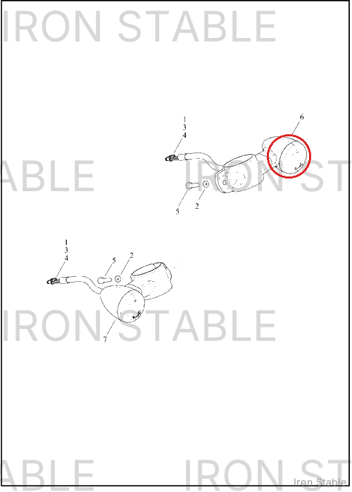 Harley-Davidson Turnsignal, Assembly, Lh/Front, Dom