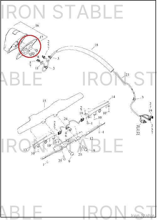 Harley-Davidson Taillight, Gasket, Tombstone