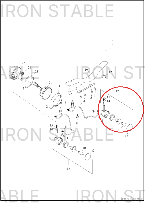 Harley-Davidson Turnsignal, Glsb, Front, Lh, Dom