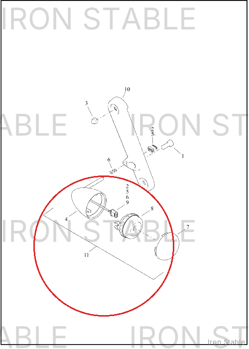 Harley-Davidson Turnsignal, Posn, Assembly, Amb Led, F