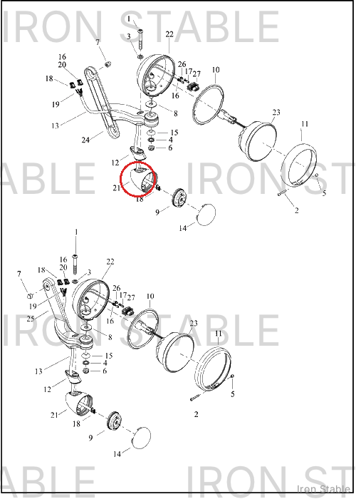 Harley-Davidson Turnsignal, Assembly, Amb Led, Fr, Gbl