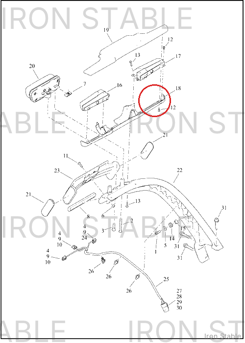 Harley-Davidson Housing, Tl, Rr Ts, Lower