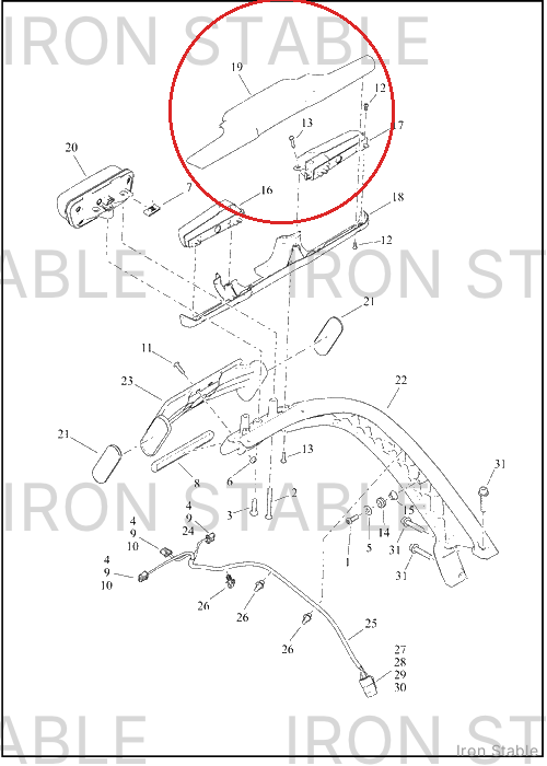 Harley-Davidson Housing, Tl, Rr Ts, Upr