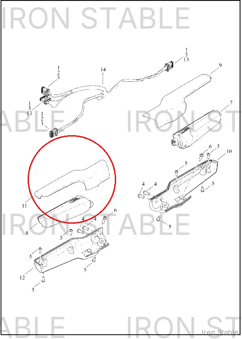 Harley-Davidson Turnsignal, Hsg, Fr, Rh, Upper