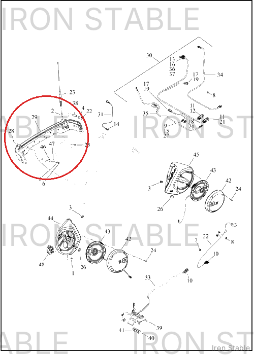 Harley-Davidson Housing, Tl, T-Pak Bezel Assembly, Hd