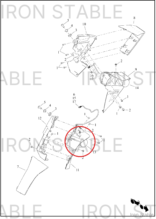 Harley-Davidson Turnsignal, Fr/Rh, Vertical, Hdi, 