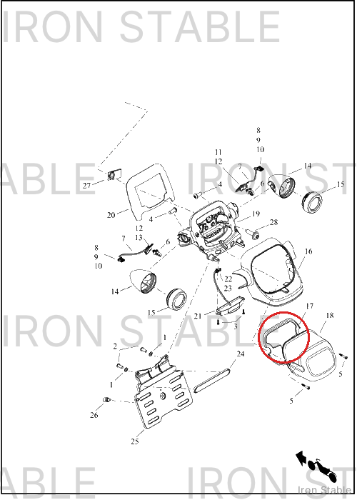 Harley-Davidson Taillight, Gasket