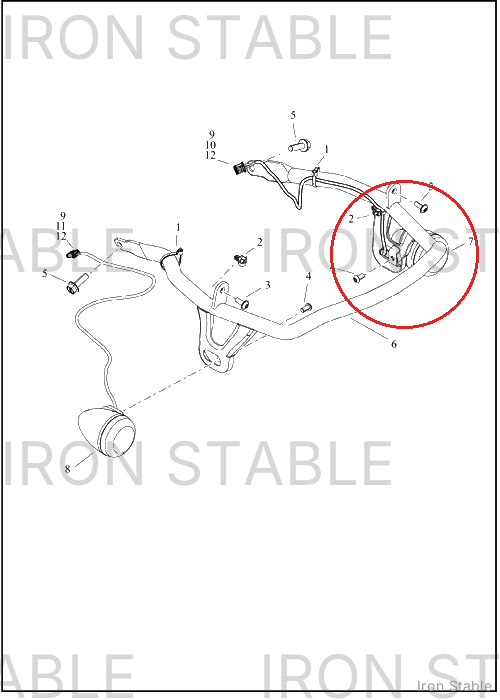 Harley-Davidson Turnsignal, Fr/Lh, Hdi, 470