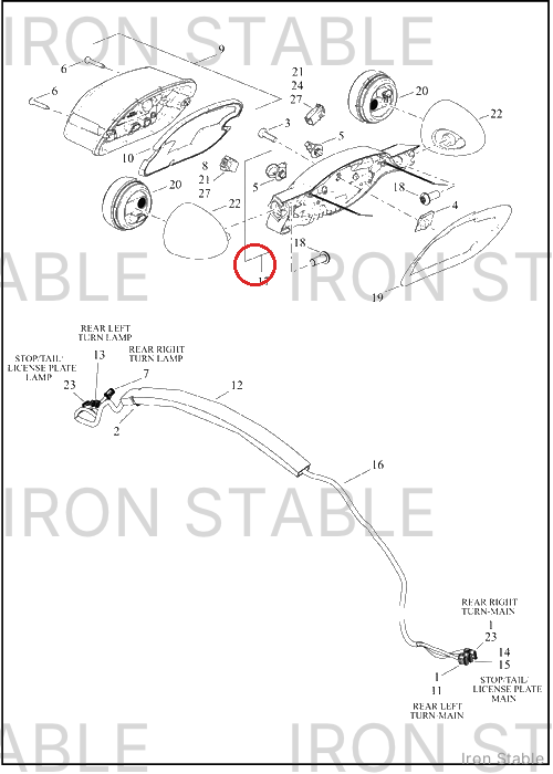 Harley-Davidson Sub-Assembly, Tl/Ts, Bezel, Chrome, Ser