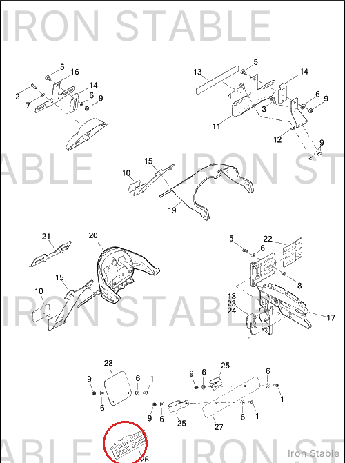 Harley-Davidson Bracket, Lic'se Plate