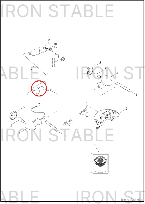 Harley-Davidson Light Assembly, License Plate