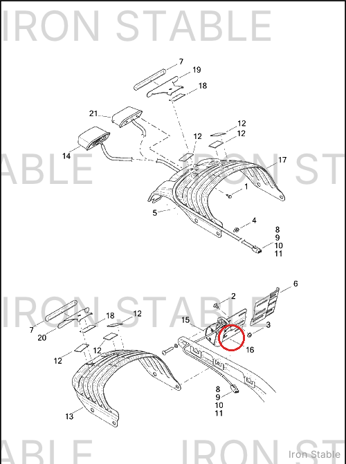 Harley-Davidson Bracket, Sidemnt, Lic'se Plt