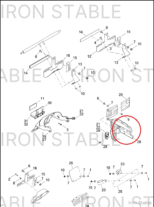 Harley-Davidson Lic'se Plt Assembly, Side-Mount