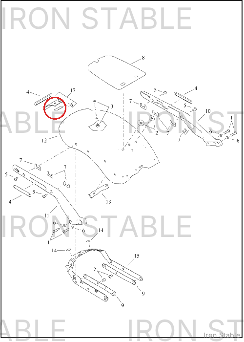 Harley-Davidson Tape, Reflector Bracket
