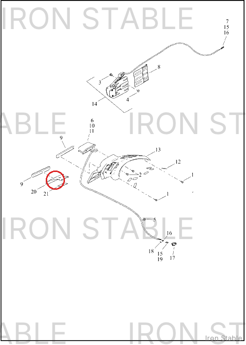 Harley-Davidson Bracket Assembly, Reflector(Dom/Cal)