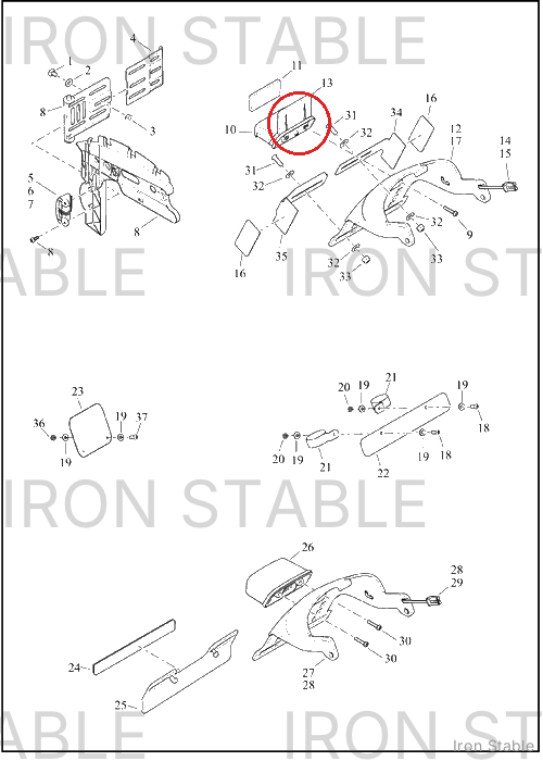 Harley-Davidson Bracket, Reflex, Hdi